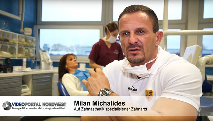 Frontzahnästhetik mit Veneers - Zahnarzt Milan Michalides aus Stuhr bei Bremen erläutert medizinische und ästhetische Aspekte der Zahnästhetik